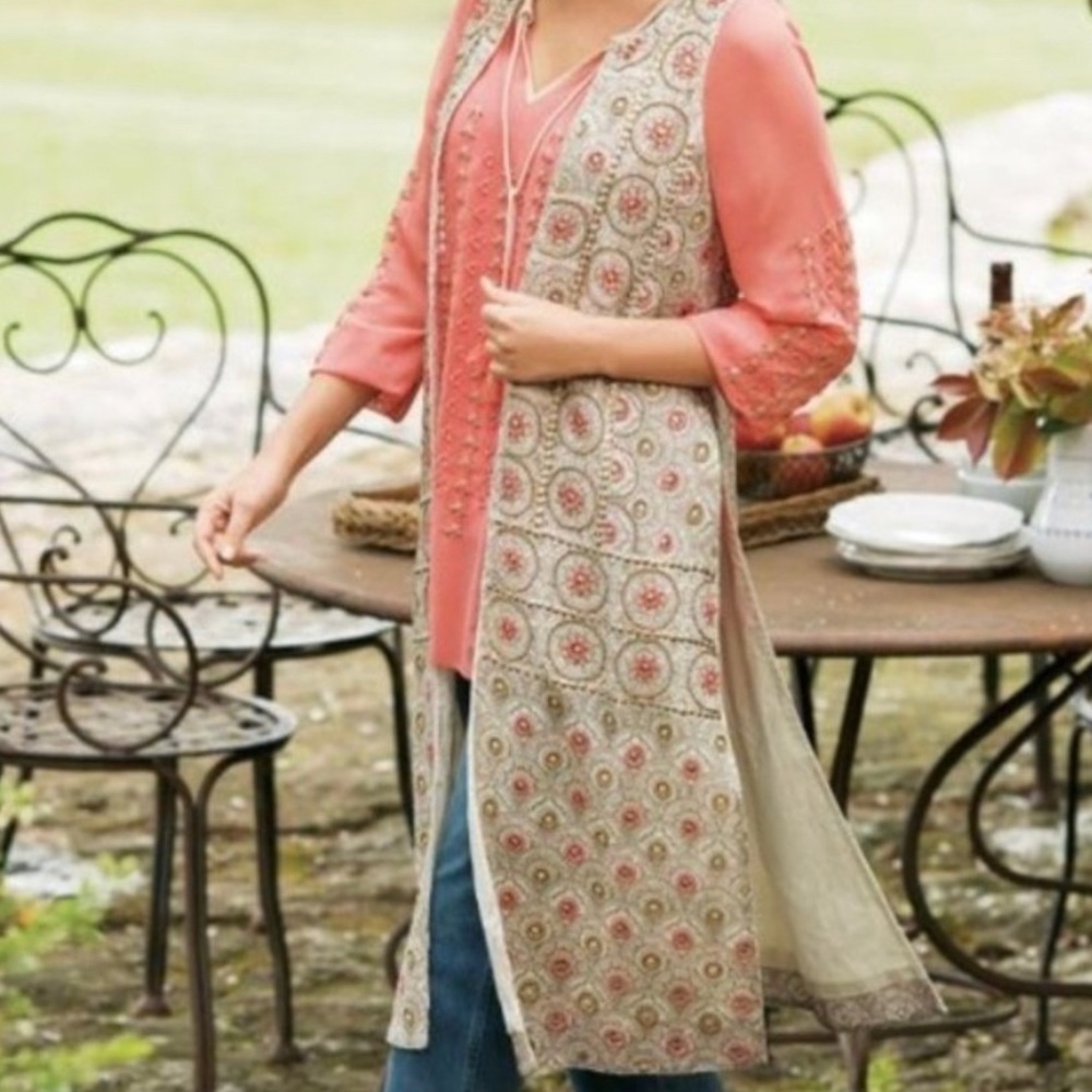 Soft Surroundings Alhambra Beaded Duster